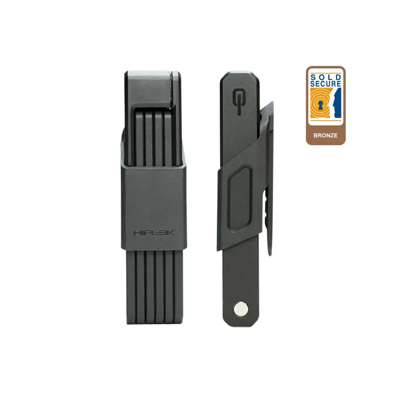 Hiplok Switch Folding Lock - Bronze Sold Secure - Black